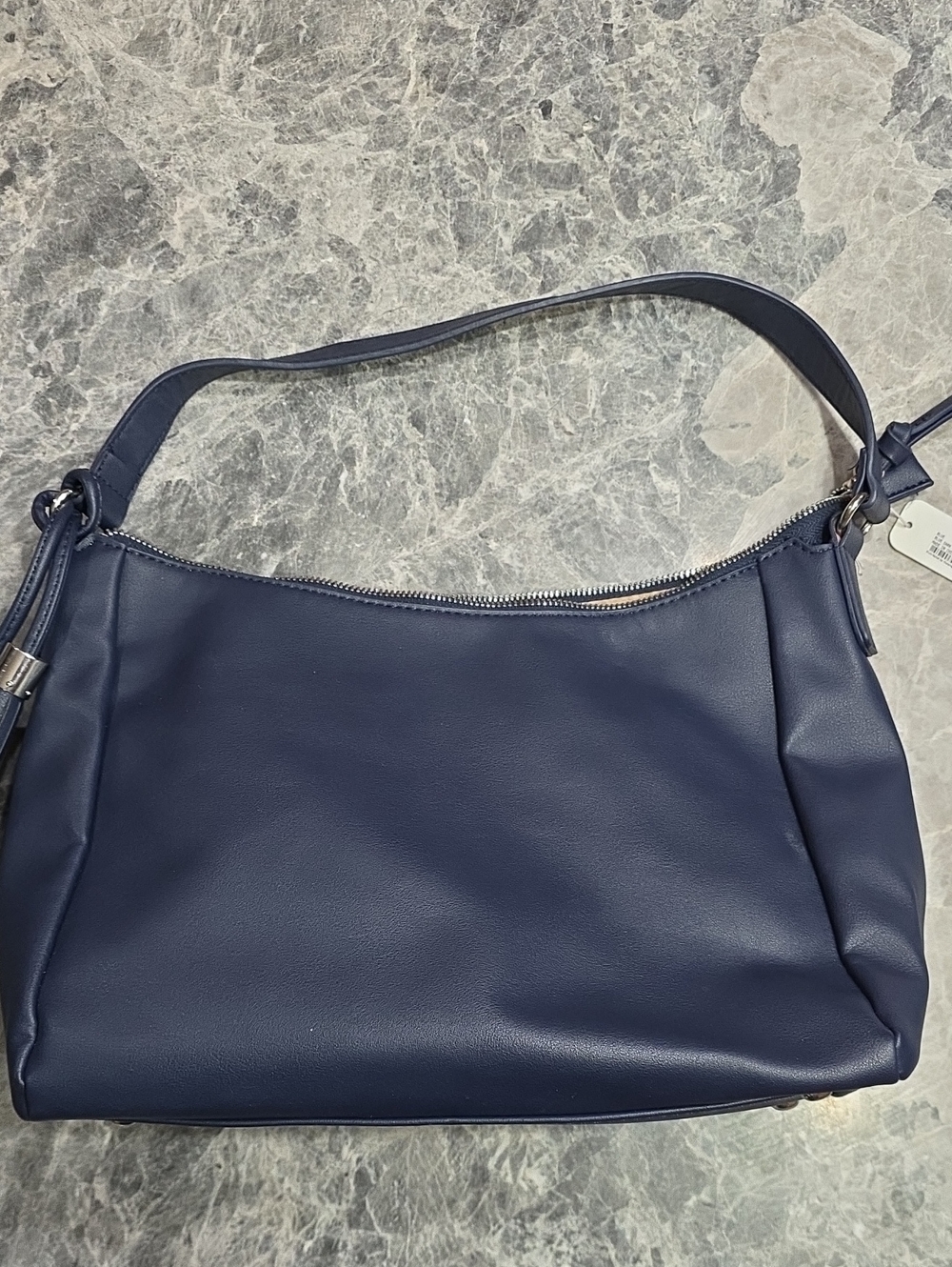 Classic Navy Shoulder Bag - Unbranded